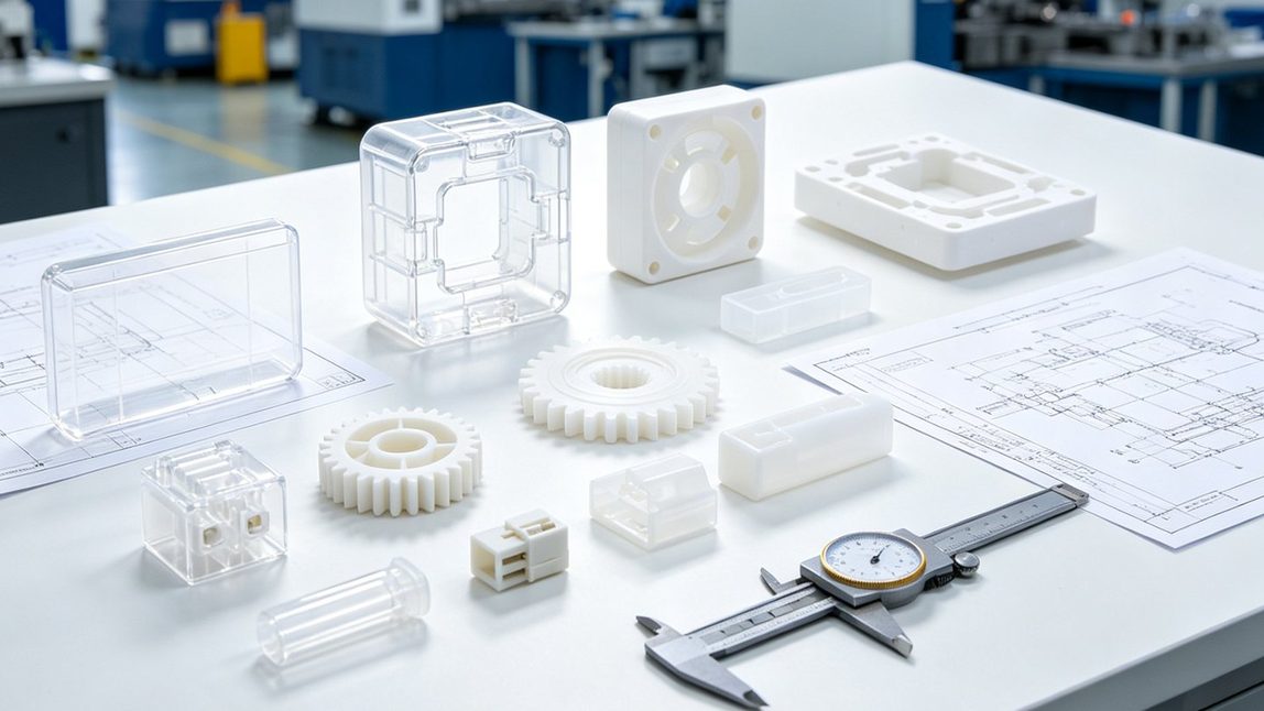 Precision plastic injection molded parts and custom manufacturing