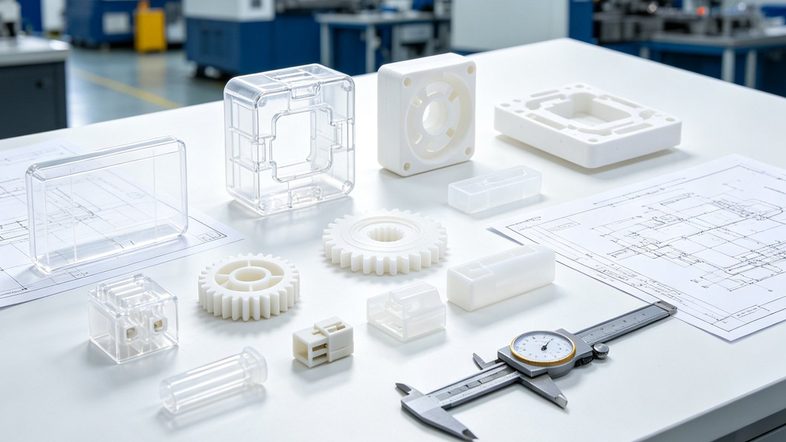 Precision injection molded plastic parts and custom manufacturing