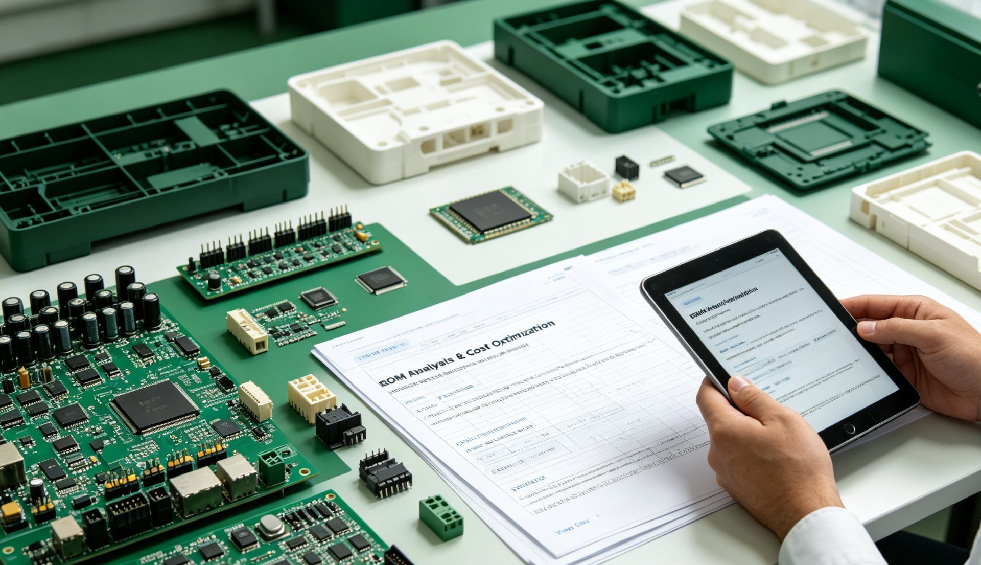 BOM analysis and electronics cost optimization engineering