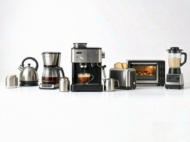 Small appliance assembly and housing components.